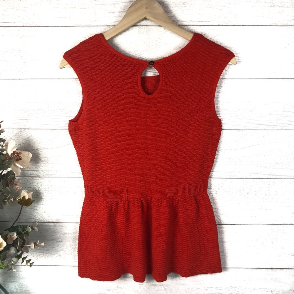 WORTHINGTON Orange High Waisted Top - Picture 2 of 6